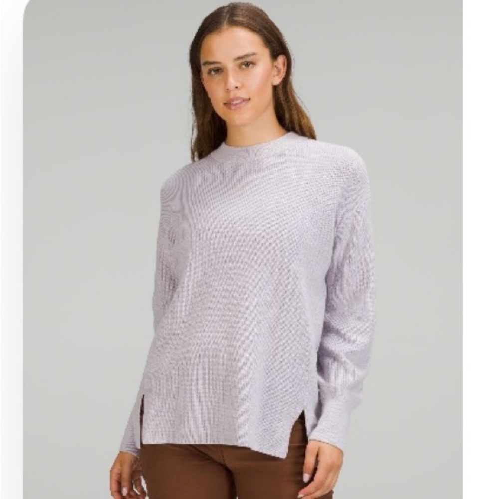 lululemon athletica Merino Wool-Blend Ribbed
Crewneck Sweater